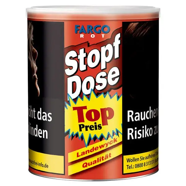 Fargo Feinschnitt-Tabak Rot Stopf-Dose M Fargo Feinschnitt-Tabak Rot Stopf-Dose M