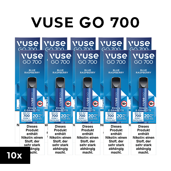 10x vuse go 700 blue raspberry