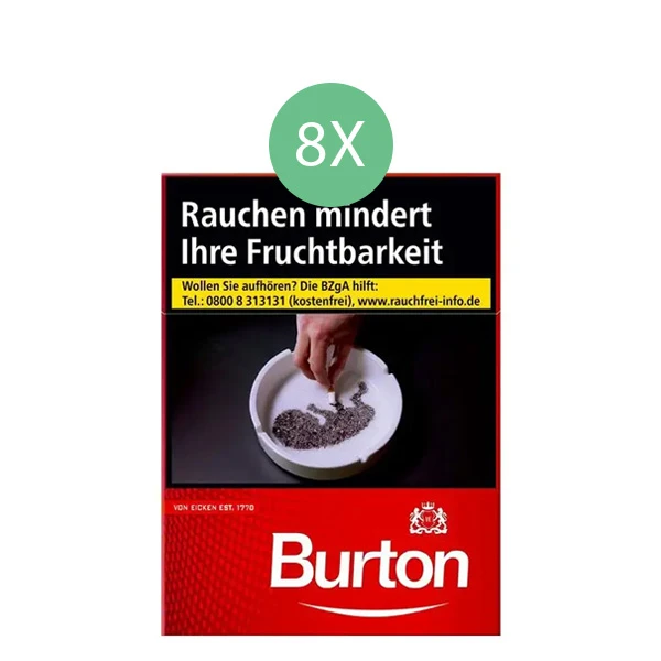 Burton Zigaretten Original Rot XL Stange Burton Zigaretten Original Rot XL Stange
