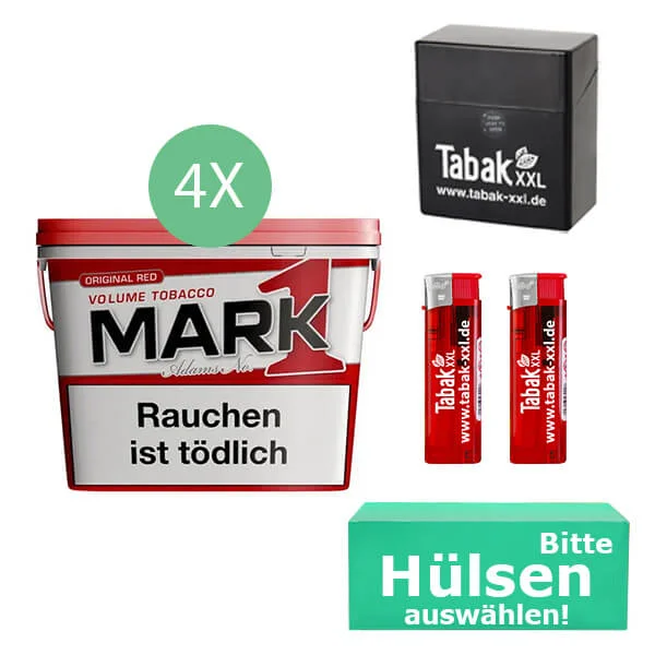 Mark 1 Tabak Red XL 4 x Eimer mit wählbaren Hülsen und Etui Mark 1 Tabak Red XL 4 x Eimer mit wählbaren Hülsen und Etui