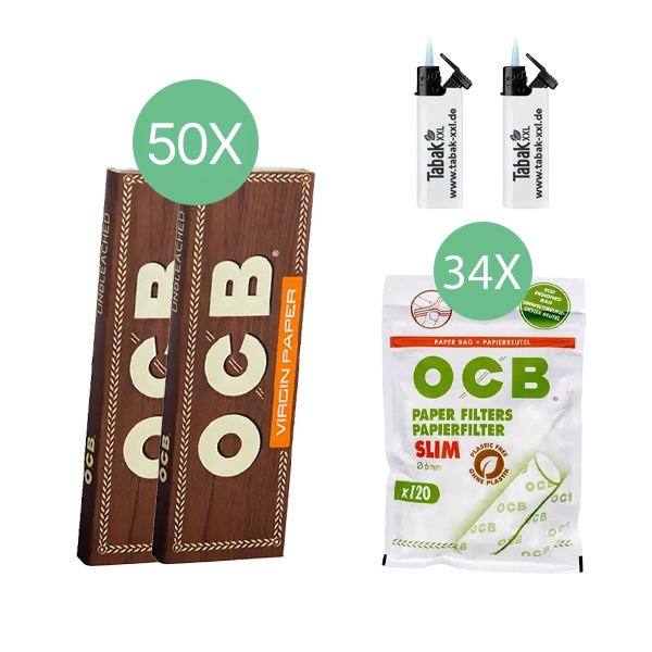 50x-ocb-blaettchen-unbleached-50-blatt-+-34x-ocb-papier-slim-filter-+-2x-sturmfeuerzeuge 50x-ocb-blaettchen-unbleached-50-blatt-+-34x-ocb-papier-slim-filter-+-2x-sturmfeuerzeuge