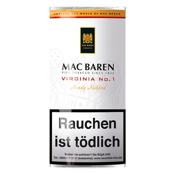 mac baren pfeifentabak virginia no 1 pouch