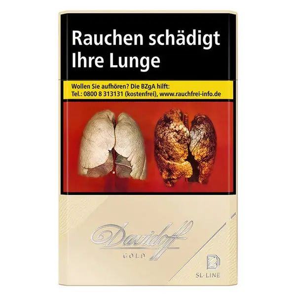 Davidoff Zigaretten Gold Slim Original Pack Davidoff Zigaretten Gold Slim Original Pack