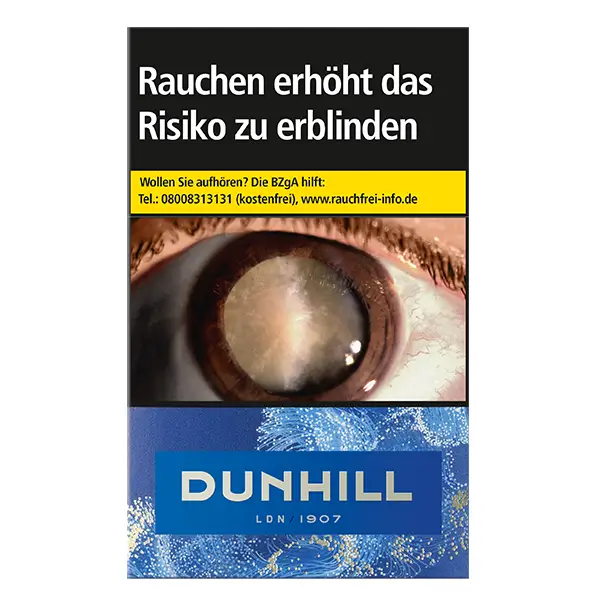 Die Dunhill Blue Zigaretten im original Pack