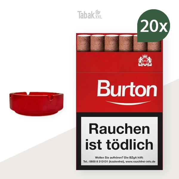 20x-burton-zigarillos-original-rot-l-mit-naturdeckblatt-vanilla-+-1x-aschenbecher 20x-burton-zigarillos-original-rot-l-mit-naturdeckblatt-vanilla-+-1x-aschenbecher