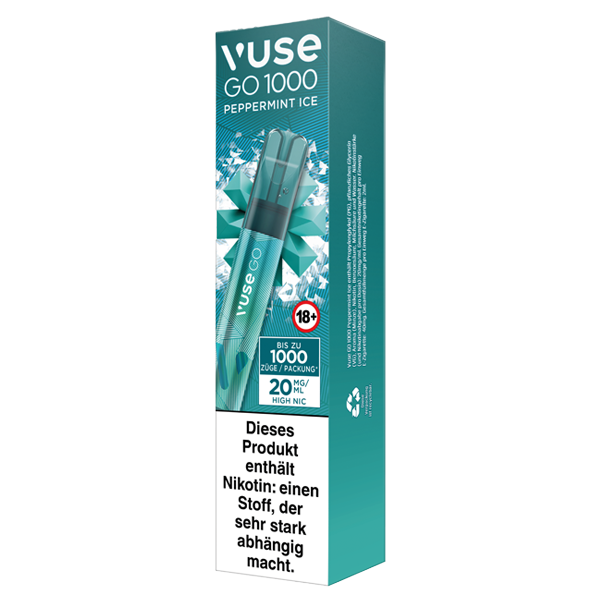 vuse go 1000 peppermint ice einweg e-zigarette 20 mg links