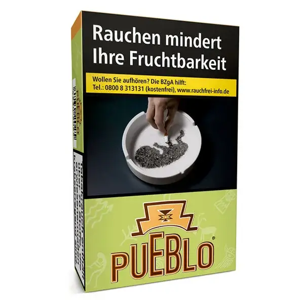 Die Pueblo Green Zigaretten im original Pack.