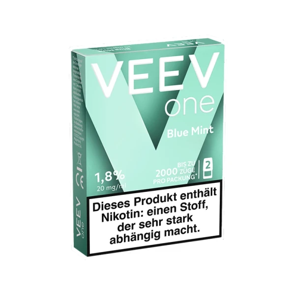veev one blue mint pods packaging front veev one blue mint pods packaging front