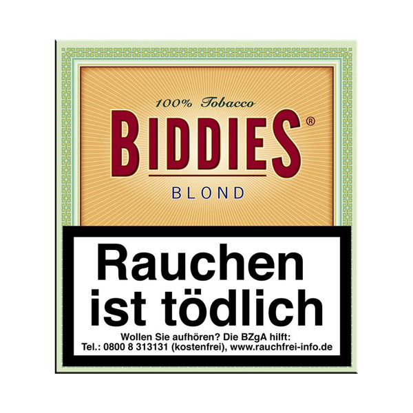 Biddies Zigarillos Blond M mit Naturdeckblatt