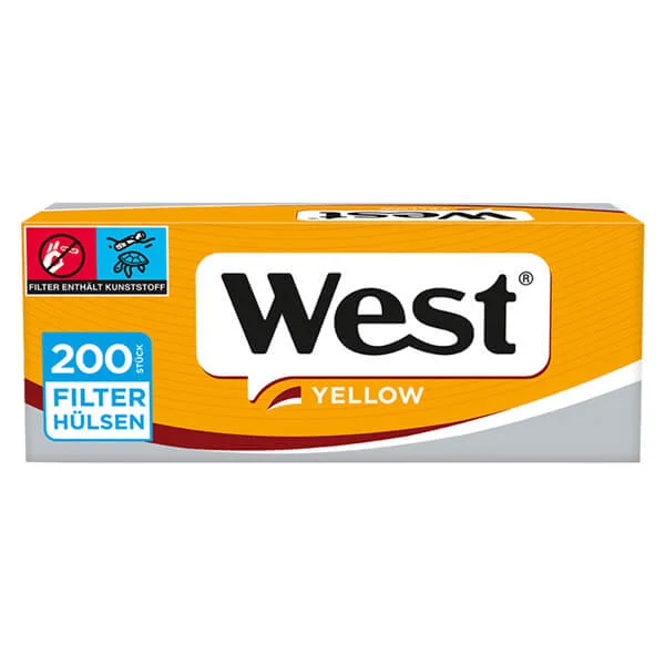West Yellow Filterhülsen 200er Packung West Yellow Filterhülsen 200er Packung