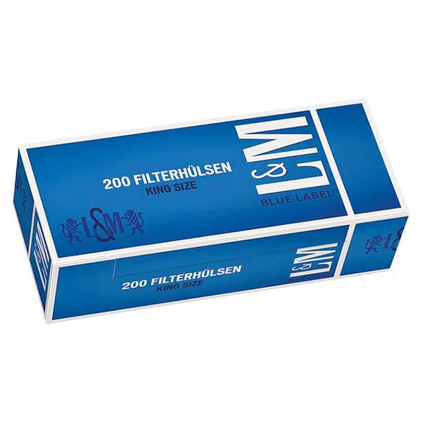 L&M King Size Blau Filterhülsen 200er Packung L&M King Size Blau Filterhülsen 200er Packung