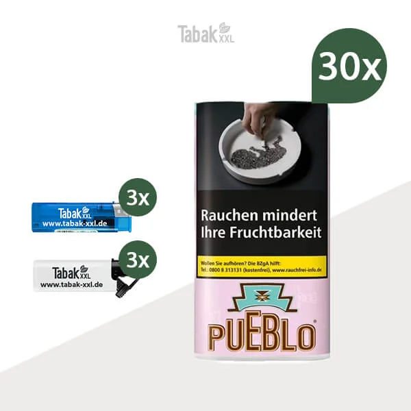 30x-pueblo-drehtabak-pink-pouch-mit-feuerzeuge