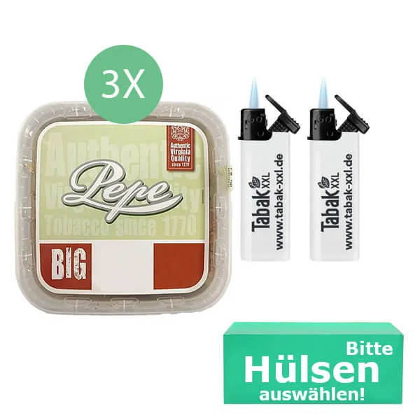 Pepe Tabak Bright Green 3 x Eimer mit wählbaren Filterhülsen Pepe Tabak Bright Green 3 x Eimer mit wählbaren Filterhülsen