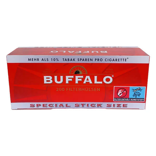 Buffalo Special Stick Size Filterhülsen Rot 200er Packung Buffalo Special Stick Size Filterhülsen Rot 200er Packung