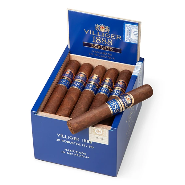 villiger 1888 zigarren nicaragua robusto kiste detail villiger 1888 zigarren nicaragua robusto kiste detail