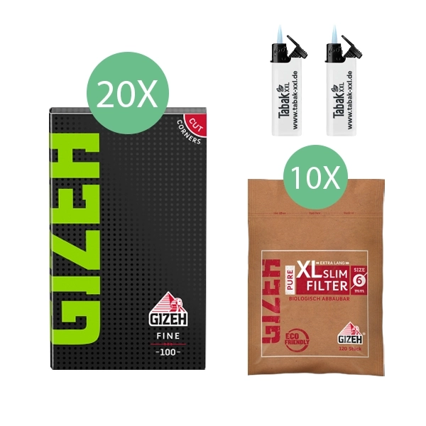20x-gizeh-blaettchen-black-fine-100-blatt-+-10x-gizeh-xl-slim-filter-+-2x-sturmfeuerzeuge 20x-gizeh-blaettchen-black-fine-100-blatt-+-10x-gizeh-xl-slim-filter-+-2x-sturmfeuerzeuge