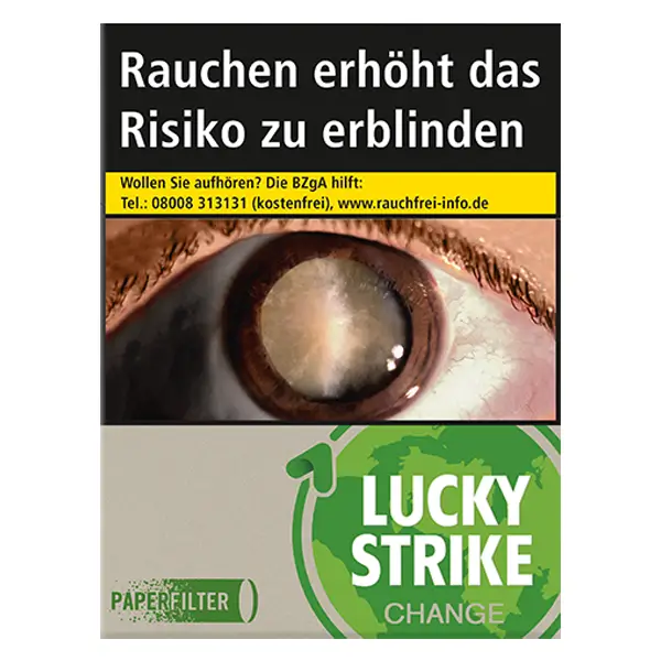 Die Lucky Strike Change Green Zigaretten im Giga Pack.