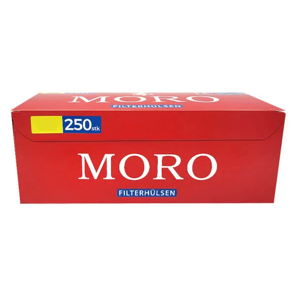 Moro King Size Filterhülsen Rot 250er Packung Moro King Size Filterhülsen Rot 250er Packung