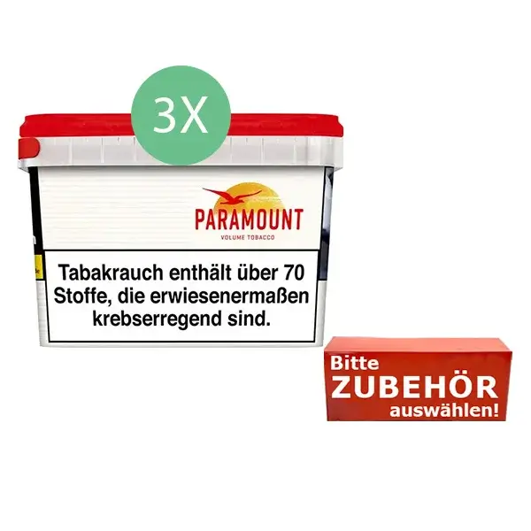 Paramount Tabak 3 x Mega Box mit wählbarem Zubehör