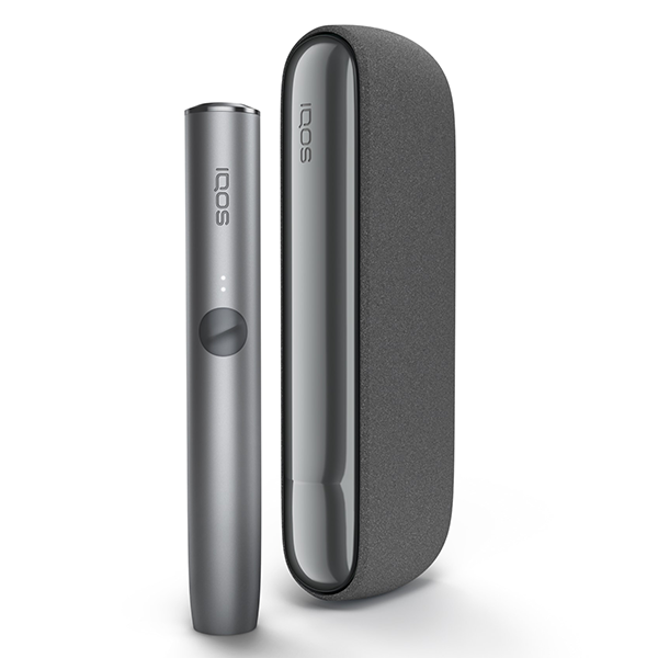 IQOS ILUMA Pebble Grey + bis zu 60 TEREA Sticks nach Registrierung* bei IQOS ausgepackt frontal IQOS ILUMA Pebble Grey + bis zu 60 TEREA Sticks nach Registrierung* bei IQOS ausgepackt frontal