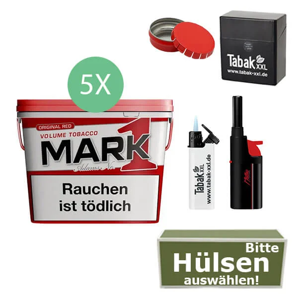 5x_mark_xl_2xsturm_und_asche 5 x Mark 1 Tabak mit Etui
