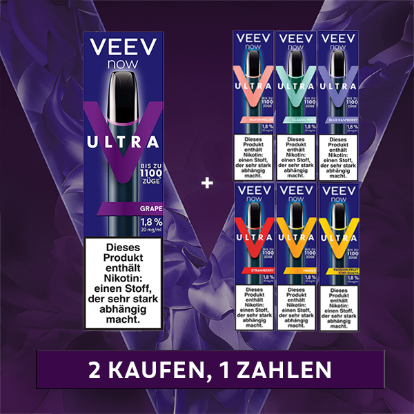 Veev Now Ultra grape 1+1 bundle