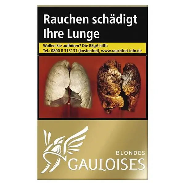 Die Gauloises Gold im original Pack.