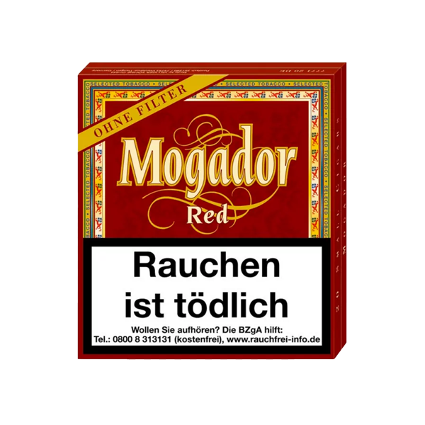 Mogador Zigarillos Red M ohne Filter