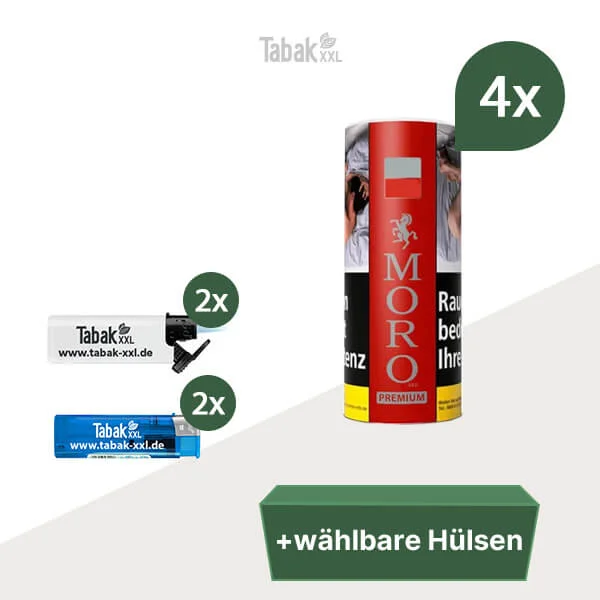 moro-red-premium-4x-Dose-waelbaren-huelsen-Sturmfeuerzeug