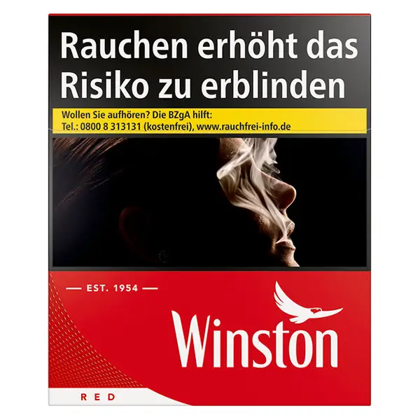 Die Winston Red Zigaretten in 5XL.