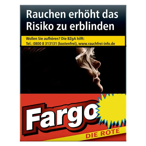 Die Zigaretten von Fargo im red Pack.