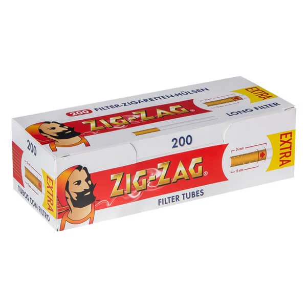 Zig-Zag Extra Filterhülsen 200er Packung Zig-Zag Extra Filterhülsen 200er Packung