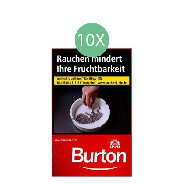 Burton Zigaretten Original Rot L Stange Burton Zigaretten Original Rot L Stange