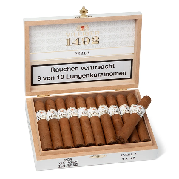 villiger 1492 zigarren perla kiste detail villiger 1492 zigarren perla kiste detail