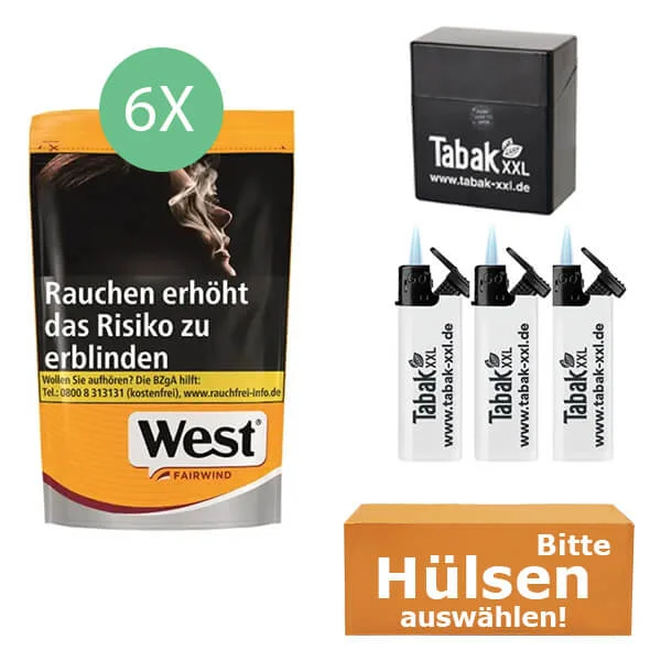 6xwest_yellow_hulsen_etui 6 x West Yellow mit Etui