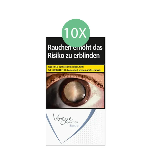 Vogue Zigaretten Caractère Bleue Original Pack Stange