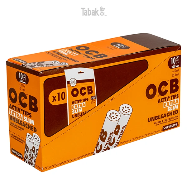 ocb-activ-tips-extra-slim-unbleached-50-x-6-mm-papierbeutel-10er-box ocb-activ-tips-extra-slim-unbleached-50-x-6-mm-papierbeutel-10er-box