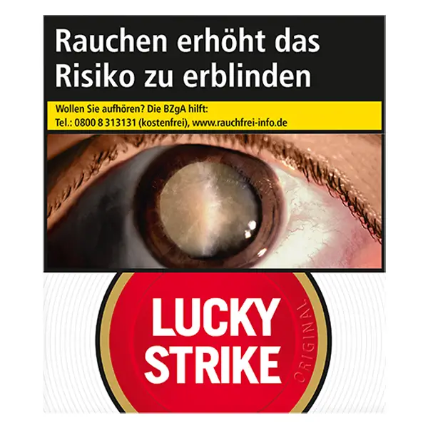 Die Lucky Strike Red Zigaretten im Super Pack.