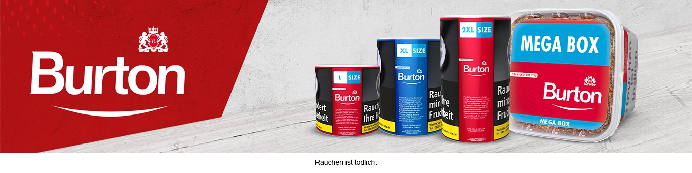 Burton Tabak Burton Tabak online kaufen - alle Sorten bei Tabak-XXL