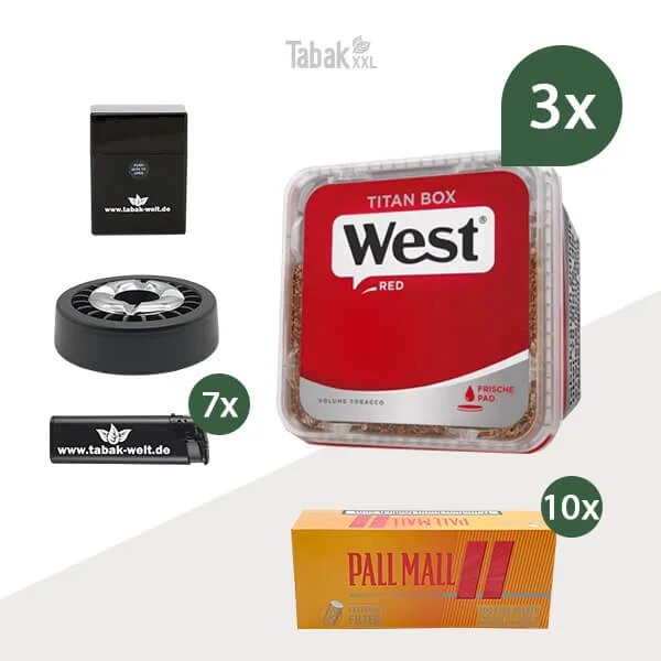 west-volumentabak-3x-titan-box-mit-pall-mall-huelsen