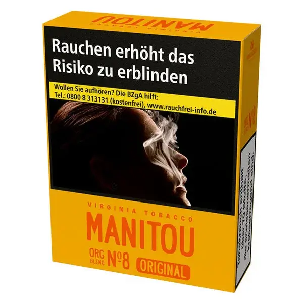 Manitou Zigaretten No.8 Gold Organic Blend XL Manitou Zigaretten No.8 Gold Organic Blend XL