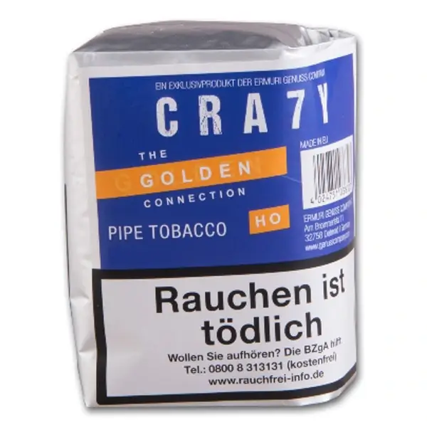 Crazy Golden / Honig Pfeifentabak im 125g Beutel