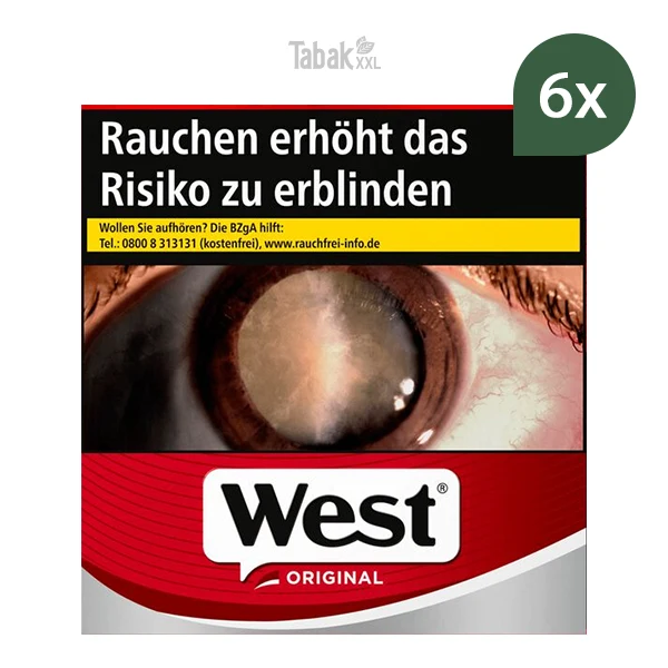 West Zigaretten Original Red 5xl Stange West Zigaretten Original Red 5xl Stange