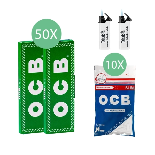 50x-ocb-blaettchen-gruen-no-8-50-blatt-+-10x-ocb-slim-filter-+-2x-sturmfeuerzeuge 50x-ocb-blaettchen-gruen-no-8-50-blatt-+-10x-ocb-slim-filter-+-2x-sturmfeuerzeuge