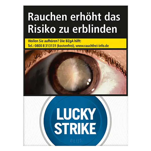 Die Lucky Strike Blue Zigaretten im Giga Pack.