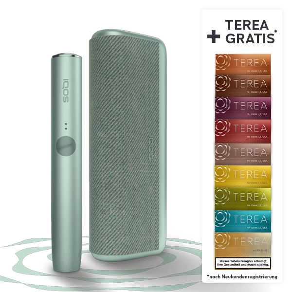 IQOS ILUMA PRIME Jade Green + bis zu 60 TEREA Sticks nach Registrierung* bei IQOS