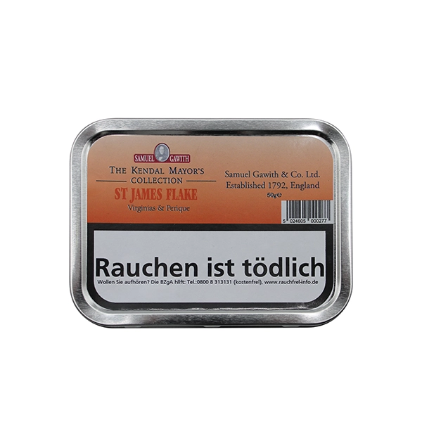 Samuel Gawith Pfeifentabak St. James Flake Dose Samuel Gawith Pfeifentabak St. James Flake Dose