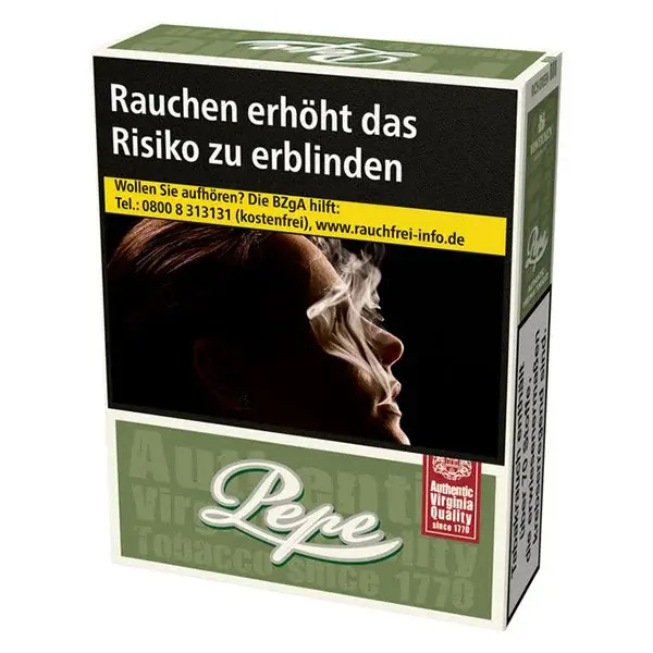 Die Pepe Rich Green Zigaretten in XL.