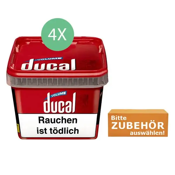 Ducal Tabak Red 4 x Eimer mit wählbarem Zubehör