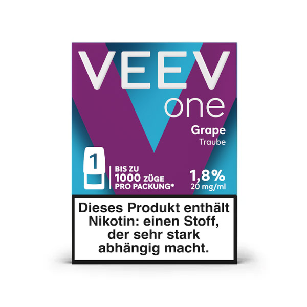 VEEV One Pods E-Zigarette Grape 20 mg Einweg